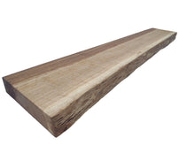 Afbeelding in Gallery-weergave laden, Wandplank zwevend boomstamplank inclusief plankendragers 100 x 21 x 5 cm Eikenhout
